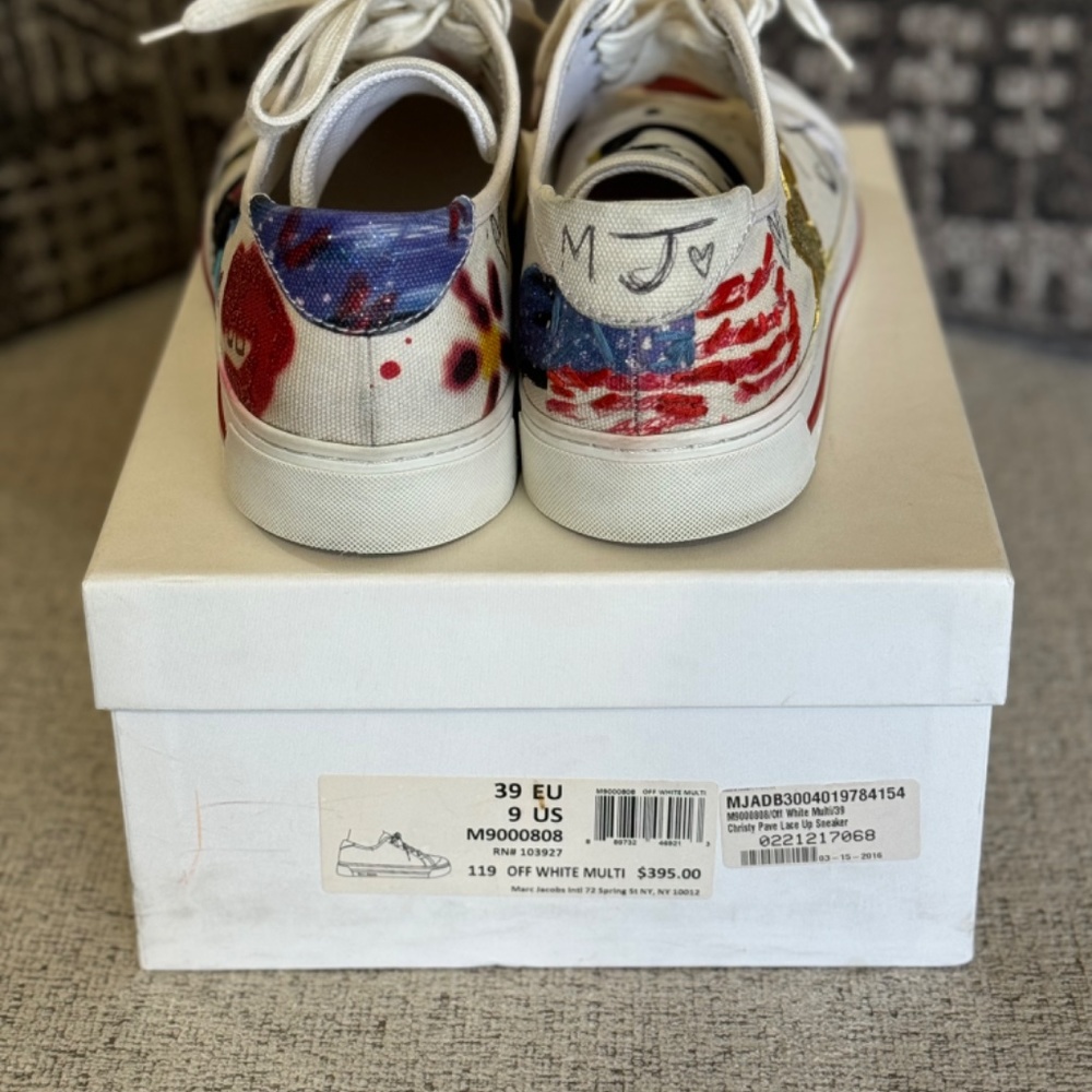 Marc Jacob’s Christy Pave Lace Up Canvas Sneaker - Picture 5 of 5